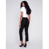 Capri Pants with Hem Slit - Black Capri Pants with Hem Slit - Black