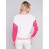 Color Block Cotton Sweater - Tangerine Color Block Cotton Sweater - Tangerine