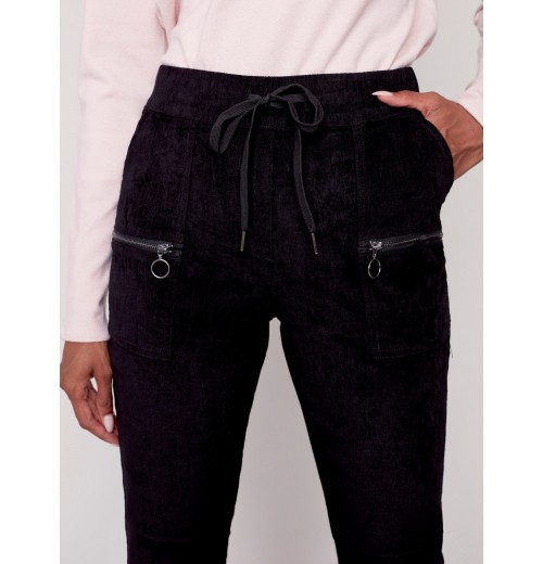 Corduroy Jogger Pants - Black Corduroy Jogger Pants - Black
