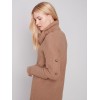 Cowl Neck Sweater with Button Detail - Truffle Cowl Neck Sweater with Button Detail - Truffle