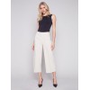 Cropped Wide Leg Pants - Beige Cropped Wide Leg Pants - Beige