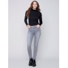 Cuffed Hem Jeans - Soft Gray Cuffed Hem Jeans - Soft Gray