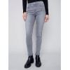 Cuffed Hem Jeans - Soft Gray Cuffed Hem Jeans - Soft Gray