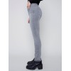 Cuffed Hem Jeans - Soft Gray Cuffed Hem Jeans - Soft Gray