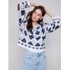 Diamond Crochet Top - Navy Diamond Crochet Top - Navy