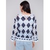 Diamond Crochet Top - Navy Diamond Crochet Top - Navy