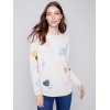 Embroidered Hearts Sweater - Ecru Embroidered Hearts Sweater - Ecru