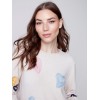 Embroidered Hearts Sweater - Ecru Embroidered Hearts Sweater - Ecru