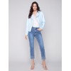 Faux Leather Jacket - Sky Faux Leather Jacket - Sky