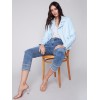 Faux Leather Jacket - Sky Faux Leather Jacket - Sky