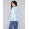 Faux Leather Jacket - Sky Faux Leather Jacket - Sky