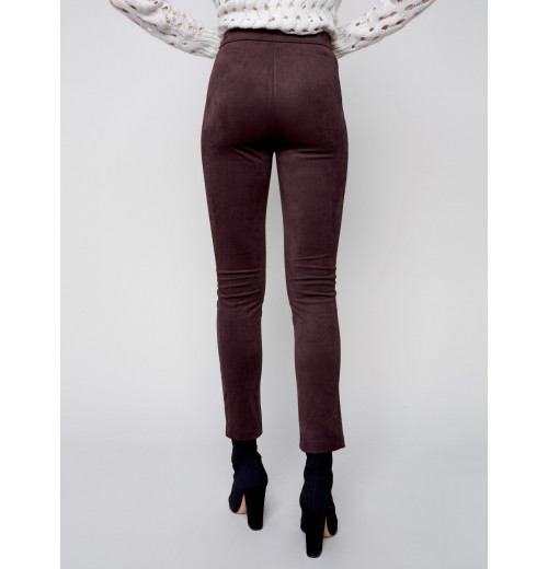 Faux Suede Leggings - Chocolate Faux Suede Leggings - Chocolate