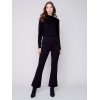 Flare Ponte Pants with Side Slits - Black Flare Ponte Pants with Side Slits - Black