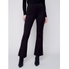 Flare Ponte Pants with Side Slits - Black Flare Ponte Pants with Side Slits - Black