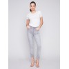 Frayed Hem Denim Pants - Light Grey Frayed Hem Denim Pants - Light Grey