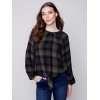 Front Tie Blouse - Emerald Front Tie Blouse - Emerald