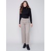 Houndstooth Flare Ponte Pants - Almond Houndstooth Flare Ponte Pants - Almond