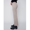 Houndstooth Flare Ponte Pants - Almond Houndstooth Flare Ponte Pants - Almond