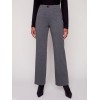 Houndstooth Flare Ponte Pants - Charcoal Houndstooth Flare Ponte Pants - Charcoal