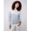 Jacquard Knit Ski Sweater - Gray Jacquard Knit Ski Sweater - Gray