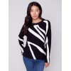 Jacquard Ottoman Cotton Sweater - Black Jacquard Ottoman Cotton Sweater - Black
