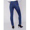 Jeans with Eyelet Hem Detail - Indigo Jeans with Eyelet Hem Detail - Indigo