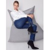 Jeans with Eyelet Hem Detail - Indigo Jeans with Eyelet Hem Detail - Indigo