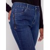 Jeans with Zipper Pocket Detail - Indigo Jeans with Zipper Pocket Detail - Indigo