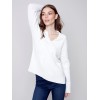 Johnny Collar Sweater - Cream Johnny Collar Sweater - Cream