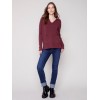 Johnny Collar Sweater - Port Johnny Collar Sweater - Port