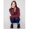 Johnny Collar Sweater - Port Johnny Collar Sweater - Port