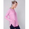 Knit Sweater with Back Lace-up Detail - Orchid Knit Sweater with Back Lace-up Detail - Orchid