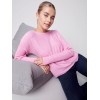 Knit Sweater with Back Lace-up Detail - Orchid Knit Sweater with Back Lace-up Detail - Orchid