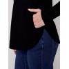 Knit Sweater with Back Lace-up Detail - Black Knit Sweater with Back Lace-up Detail - Black