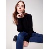 Knit Sweater with Back Lace-up Detail - Black Knit Sweater with Back Lace-up Detail - Black