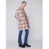 Long Plaid Cardigan with Shawl Collar - Truffle Long Plaid Cardigan with Shawl Collar - Truffle