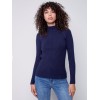Mock Neck Rib Sweater - Navy Mock Neck Rib Sweater - Navy