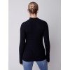 Mock Neck Rib Sweater - Black Mock Neck Rib Sweater - Black