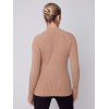 Mock Neck Rib Sweater - Truffle Mock Neck Rib Sweater - Truffle