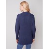 Mock Neck Tunic Sweater - Denim Mock Neck Tunic Sweater - Denim