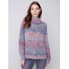 Flex Yarn Sweater with Mock Neck - Multicolor Flex Yarn Sweater with Mock Neck - Multicolor