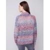 Flex Yarn Sweater with Mock Neck - Multicolor Flex Yarn Sweater with Mock Neck - Multicolor