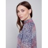 Flex Yarn Sweater with Mock Neck - Multicolor Flex Yarn Sweater with Mock Neck - Multicolor