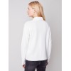 Ottoman Cotton Funnel Neck Sweater - Ecru Ottoman Cotton Funnel Neck Sweater - Ecru