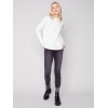 Ottoman Cotton Funnel Neck Sweater - Ecru Ottoman Cotton Funnel Neck Sweater - Ecru