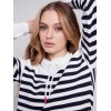 Ottoman Cotton Funnel Neck Sweater - Nautical Ottoman Cotton Funnel Neck Sweater - Nautical
