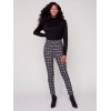 Plaid Pull-On Pants - Black & White Plaid Pull-On Pants - Black & White