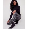 Plaid Pull-On Pants - Black & White Plaid Pull-On Pants - Black & White
