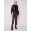 Printed Bootcut Stretch Twill Pants - Cheetah Printed Bootcut Stretch Twill Pants - Cheetah