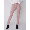 Printed Corduroy Skinny Jeans - Powder Printed Corduroy Skinny Jeans - Powder